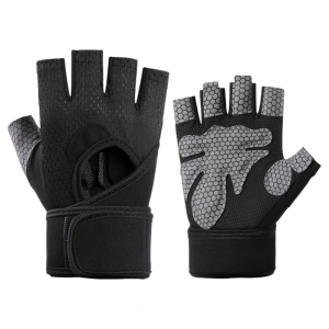 Half Finger Fitness Gloves Slip Resistant Weight Lifting Gloves Shock Absorption For Workouts Strength Training Cycling