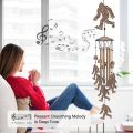 Bigfoot Wind Chimes Outdoor Sasquatch Decor, Deep Tone Soothing Melodic Tones Windchime, Memorial Wind Chimes for Outside with Big Foots Wind Catcher, Best Gifts for Men/Women Porch Garden Decoration. 
