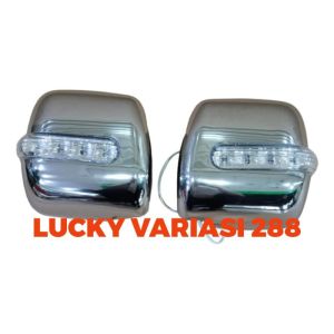 Cover spion mobil daihatsu grandmax + lampu sein chrome