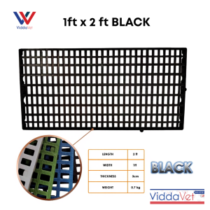 BLACK 1x3 ft. Dog Pig Plastic Matting Heavy Duty High Density Interlocking  Flexible sold per piece palstic matting 1x3
