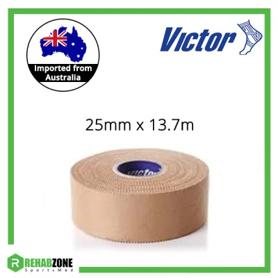 Victor 25mm x 13.7m Professional Rigid Strapping Sports Tape (Single Roll)