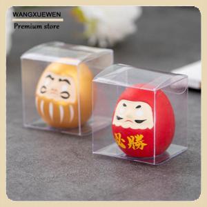 [COD] Japanese Ceramic Daruma Doll Crafts Japanese Inspired Wealth Prosperity Decor Lucky Charm Fortune Ornament Landscape Home Desk Decor Miniature Gifts Accessories