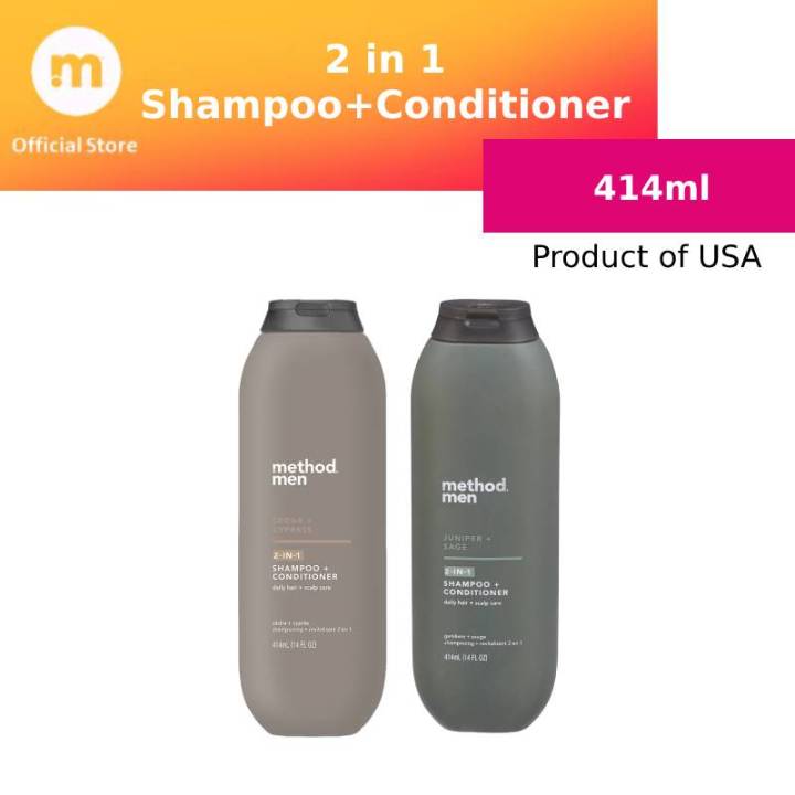 [NEW ARRIVAL] method 2 in 1 Shampoo + Conditioner 414ml Lazada