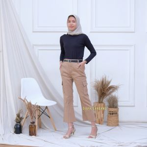 Celana Cargo cutbray Wanita celana cutbray cargo bahan katun combed twill celana cargo cutbray celana cargo cutbray dewasa celana cargo kekinian