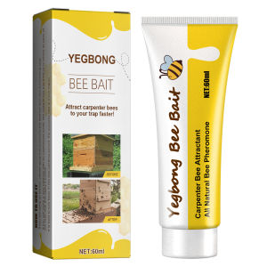 YEGBONG 60ML Bee เหยื่อ Bee Swarm Commander Lure เหยื่อ Bee Cage Trap Kit Beekeeper เครื่องมือการเลี้ยงผึ้ง Swarm Lure Bee Attractant เหยื่อ Bee Attractant การเลี้ยงผึ้งเครื่องมือกลางแจ้ง Wild Bees Catcher Catching Bee Hive Swarm Liquid ที่มีประโยชน์สำหรั