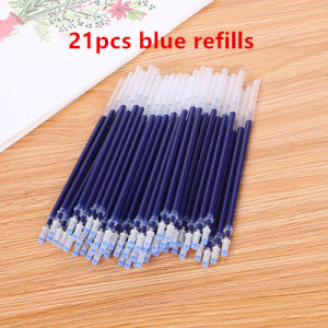 60pcs =10 gel pen+50 pen ink Refill 0.5mm Ink Gel Pen set for School Office Writing Stationery Writing Supplies COD