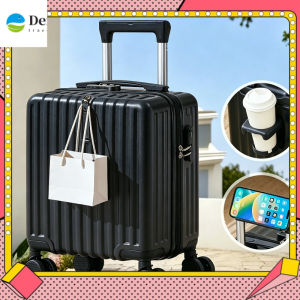 Mini 14 Inch Luggage Bag Small Luggage Travel Bag Boarding Capable with Cup Holder Suitcae