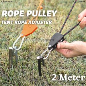 [COD] Cozyroom Outdoor Camping Rope Tent Rope Pulley Regulator Adjustable Lifting Rope