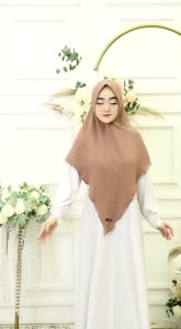 Khimar Carla L & XL ped antem Crinckle Airflow premium