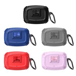 Full Coverage Protective Case for Studio Buds/+ Earbuds Shell Cover with Carabiner and Shockproof Features Protectors