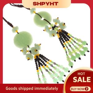 SHPYHT Giả màu xanh ngọc bích xe mặt dây chuyền ngọc bích xe mặt dây chuyền trang trí an toàn mặt dây chuyền Quà Tặng