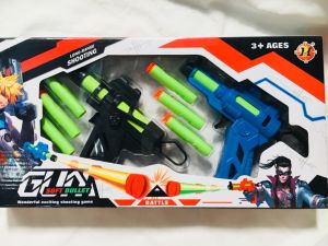 ปืนสั้นกระสุนโฟม ปืนของเล่น ปืนกระสุนโฟม แพ็คละ 2 ชิ้น