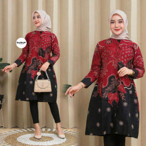 Kuncup Series Tunik Kemeja Pakaian Batik Couple Seragam Modern Atasan Baju Kerja Kantor Wanita