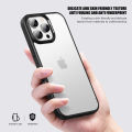 KEYSION เคสกันกระแทกแบบใสสำหรับ iPhone 16 Pro Max,ซิลิโคนนิ่มผิวด้านใส + ฝาหลังโทรศัพท์พีซีสำหรับ iPhone 16 15 Pro Max. 