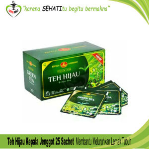 Teh Hijau Kepala Djenggot Teh Diet Alami Green Tea Jenggot