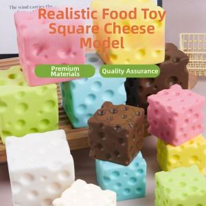 MUKANG 5/7cm Cheese Squeezed Cube PU Slow rebound Super Soft Slow Rebound Fidget Toy Portable Kneading Cheese Stress Ball Office Desk Toy