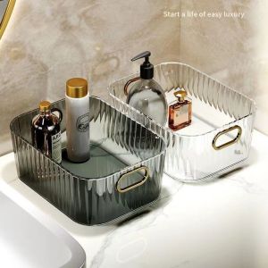 Bathroom Make Up Organizer Box Fashion Storage Boxes Luxury Organizers Toiletries Storage Basket