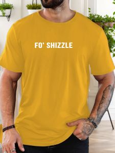 Mens T-Shirt 100% Cotton Summer Casual Soft Creative Letter Print Round Neck Breathable Short Sleeve T-Shirts 2025 New Tees