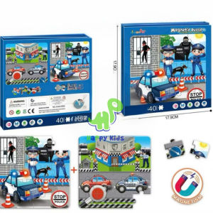 Tranh ghép nam châm ghép hình nam châm 2 bộ 20 mãnh nhiều chủ đề cho bé