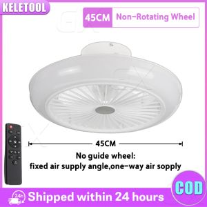 Ceiling Fan Light Modern Intelligent LED Dimmable Electric Fan Ultra Quiet Fan Ceiling Lamp Round Ceiling Light with Remote Control Room Reception Room Office Bedroom