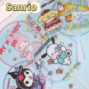 Cartoon Portable Handheld Fan Creative Cute Kuromi My Melody Cinnamoroll Pochacco Student Handheld Fan Outdoor Small Fan