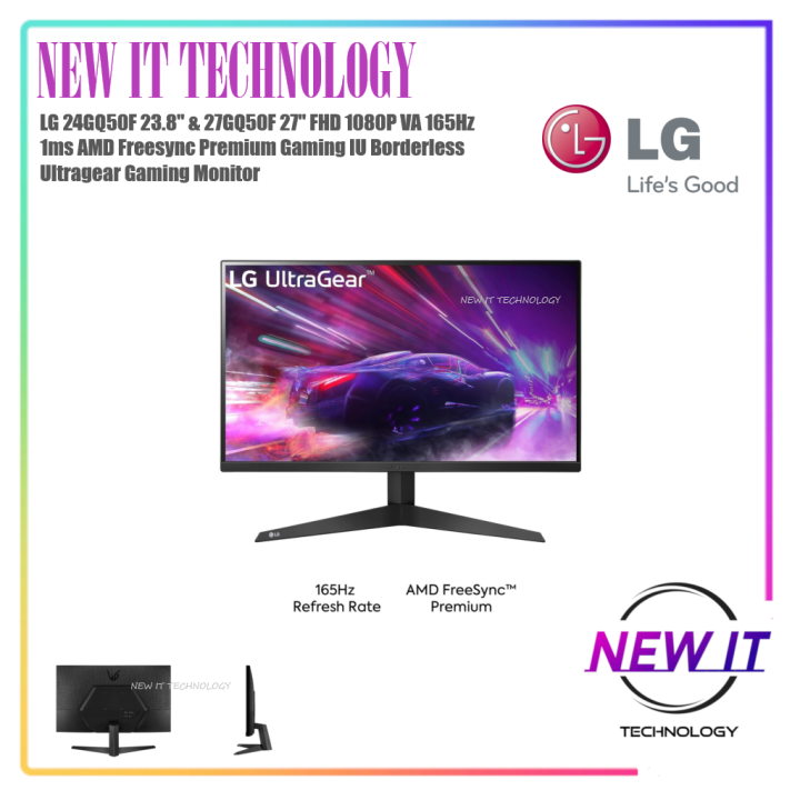 LG 24GQ50F 23.8" & 27GQ50F 27" FHD 1080P VA 165Hz 1ms AMD Freesync ...