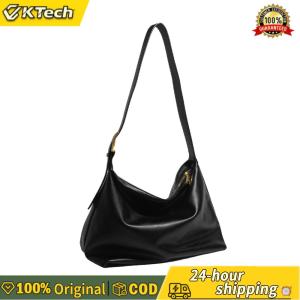 【Free Shipping】 Elegant Retro PU Leather Hobo Shoulder Bag for Women Soft Crossbody Bag with Adjustable Strap in Black