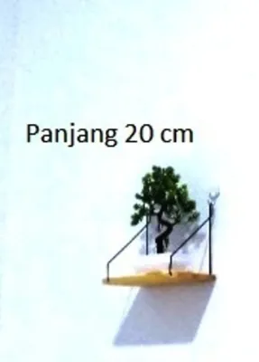 Rak Dinding tempel gantung tembok murah kayu besi