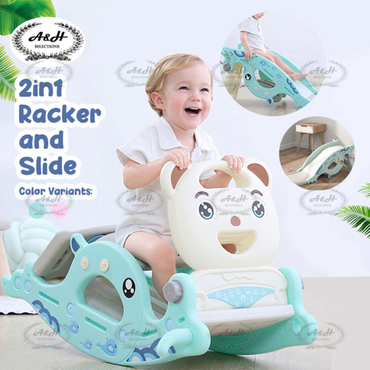 2in1 multifunctional rocking chair kiddie slide Baby Lazada PH