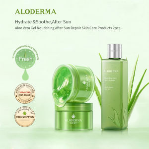 Aloderma Aloe Vera Gel Nourishing After Sun Repair Skin Care Products Two-piece Set(200g Gel+240ml Aloe Vera Skin Hydrator)