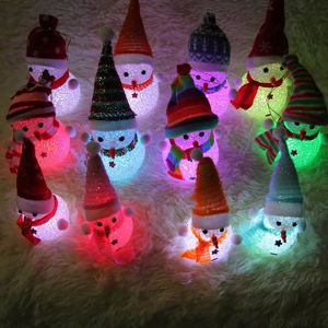 LED Snowman Santa Claus Christmas Tree Light Hanging Home Decor - Colorful Lamp, Festive Atmosphere Enhancer