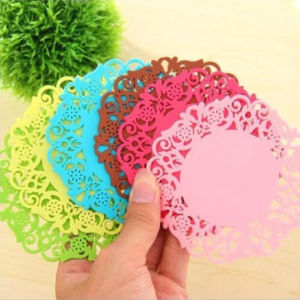 Lót ly Silicon hoa văn Ren - chống trượt chịu nhiệt - nhiều màu bắt mắt