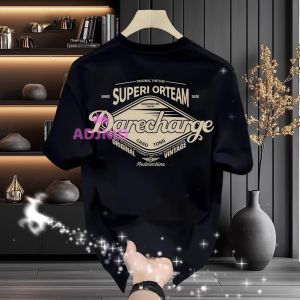 [Cod] mens retro American short T-shirt of cool brand breath and relief trendy tops .C