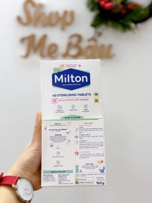 4O viên sủi tiệt trùng bình sữa đồ dùng cho bé Milton 40 Sterilising Tablets