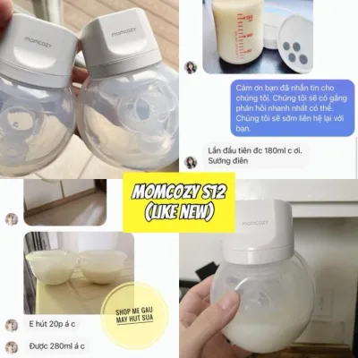 Máy hút sữa không dây MOMCOZY S12 like new kích sữa siêu khoẻ siêu kiệt