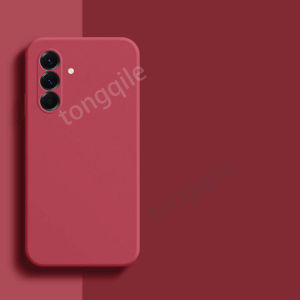 Liquid Silicone Case For Samsung Galaxy A18 A08 5G 4G 2026 Straight Edge Soft Flexible TPU Bumper Phone Cover Back Casing Simple Shockproof Solid Color Anti Drop