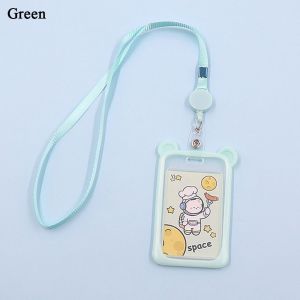 GOODOO 1PC การ์ตูนหมี แบตสำรอง เอกลักษณ์เฉพาะตัว ซองใส่บัตรประชาชน ที่ใส่บัตร ซองใส่บัตรรถเมล์ เคสคลุมบัตรเครดิต