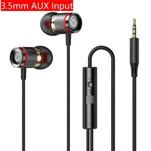 หูฟังอินเอียร์ 9D HIFI เบสหนัก 3.5MM AUX/Type-C หูฟังดิจิตอลสเตอริโอแบบมีสายพร้อมไมโครโฟน หูฟังสำหรับซัมซุง แอนดรอยด์