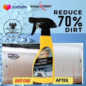 Premium Grade Ceramic Coating Spray Car Paint Quick Coat Pengilat Cat Kereta Crystal Coating  Nanotech Nano Spray Coating Wax Polish Liquid Ceramic Coat Hydrophobic NanoXpert Brand