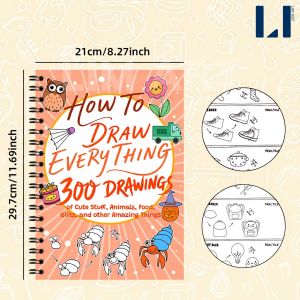 Sổ Học Vẽ How To Draw Everything 300+ Mẫu Vẽ Doodle Stick Figures Hướng Dẫn Vẽ Từng Bước 110 Trang LIM ART