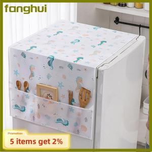 fanghui Refrigerator Covers Dustproof Storage Bag Washing Machine Cover Washable PEVA Covers Household Storage Organization Home