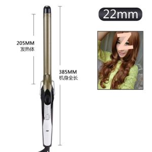 AE Hair curling iron for hair salons and makeup artists large ceramic barrel extended length does not damage hair creates big waves 32mm