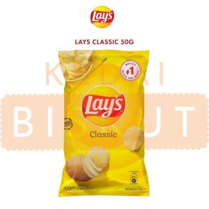 50G LAY’S -  [ Classic / Hot & Spicy / Hot Chili Squid / Nori Seawed / Rock Extra Bbq / Salted Egg / Sour Cream & Onion ]