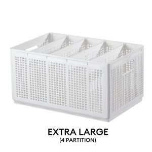 Locaupin Cabinet Undergarments Drawer Organizer with Removable Divider Socks Towel Clothes Storage Bin Compartment