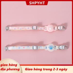 [COD] SHPYHT Giao hàng địa phương Vòng cổ thú cưng Hộp đựng thẻ airtag chân mèo bằng silicon Vòng cổ theo dõi chống thất lạc Vòng cổ thú cưng airtag chó con phụ kiện mèo dễ thương katten