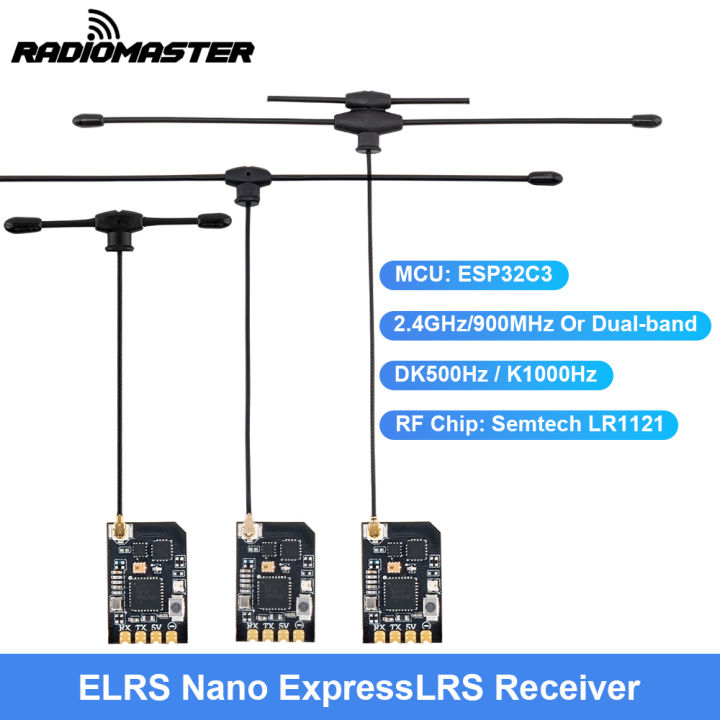 RP3-V2 DIVERSITY EXPRESSLRS ELRS 2,4 GHZ nano ricevitore doppia antenna RP3-V2 DIVERSITY EXPRESSLRS ELRS 2,4 GHZ nano ricevitore doppia antenna