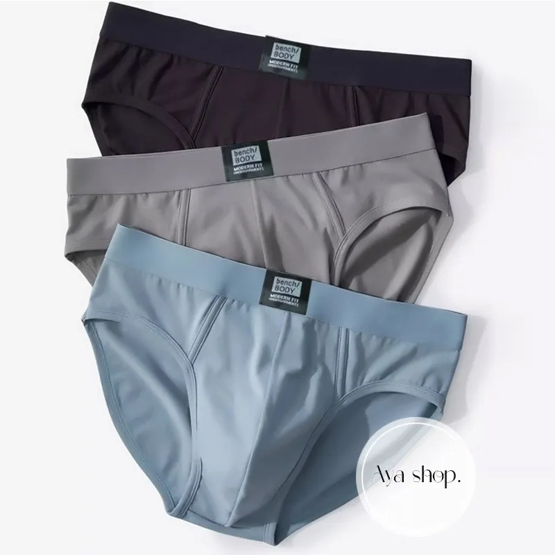 Active price】 6 in1 Bench body Men's Underwear Briefs Stretchable 100  Cotton COD