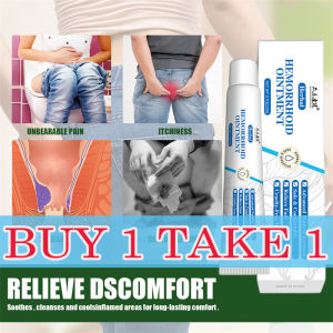 BUY1 TAKE 1 HEMORRHOIDS OINTMENT CREAM 100% Authentic Hemorrhoid Treatment Ointment Health Care for Almoranas Pain Relief Antibacterial Cream