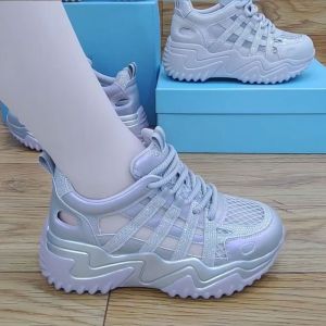 [Free Shipping] European-Style Mesh Breathable Rhinestone WomenS Trendy 2026 Summer New Thick-Soled Casual Sports Sandals