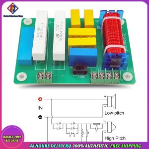 Vodool 400W 4-8 Ohms 2 Way Speaker Audio Frequency Divider Treble Bass Speaker Crossover Module Home Theater Audio Modification
